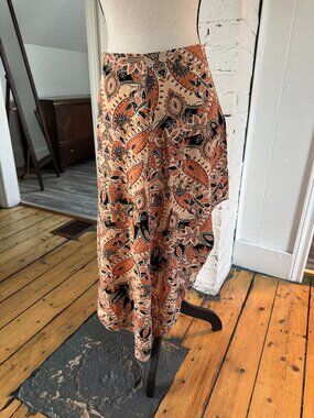 Paisley Midi Skirt – Women's Small/Medium – Like New